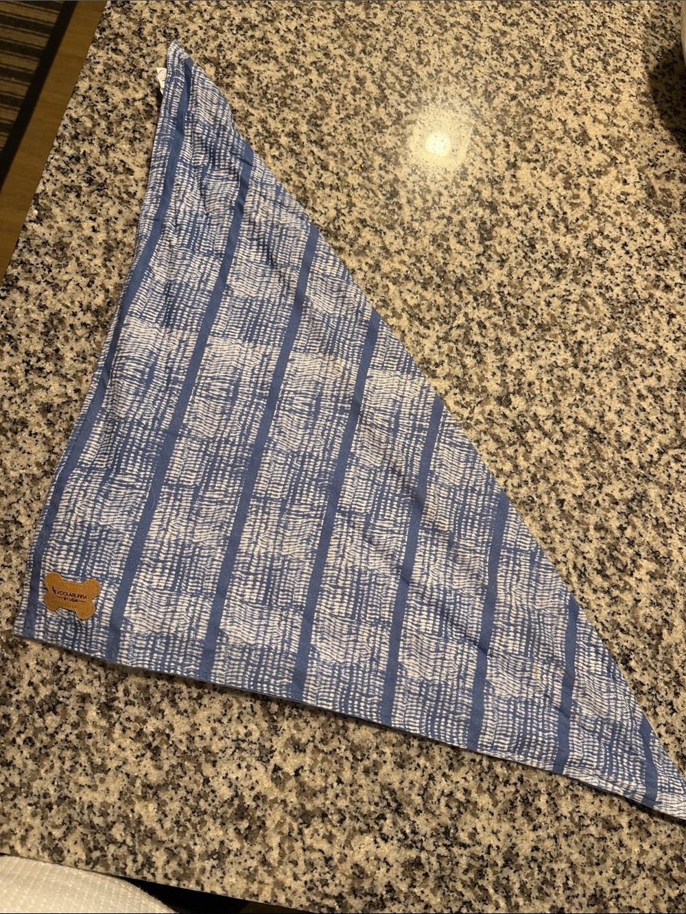 UGG Blue and White Dog Bandana